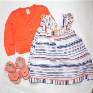 Bright Orange stripe dress